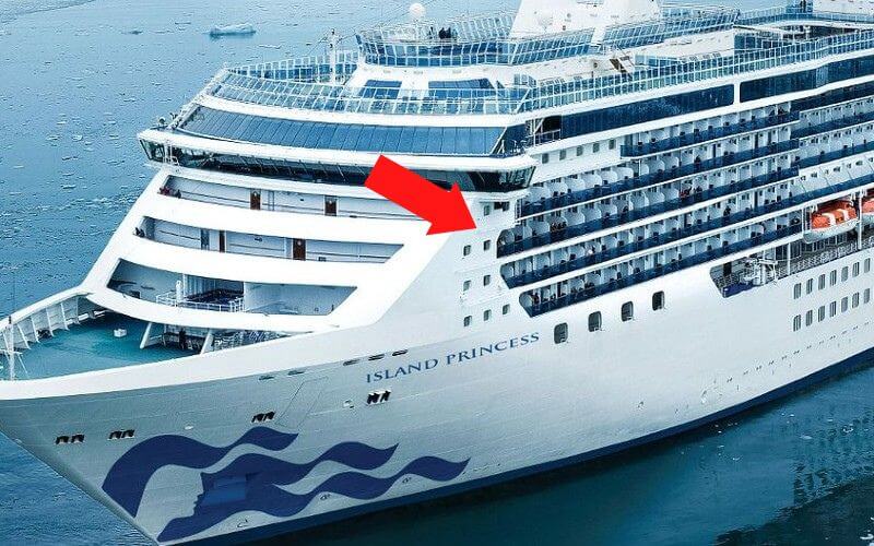 Island Princess balcony cabins to avoid due to wind