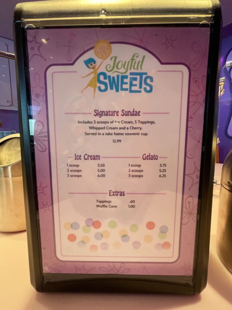 Disney Wish Joyful Sweets Price List