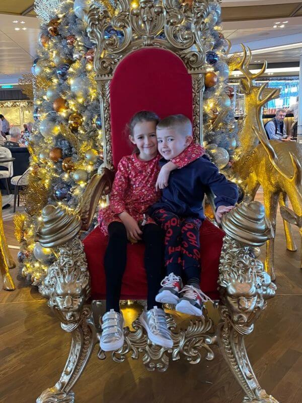 Kids Spending Christmas on a Cruise