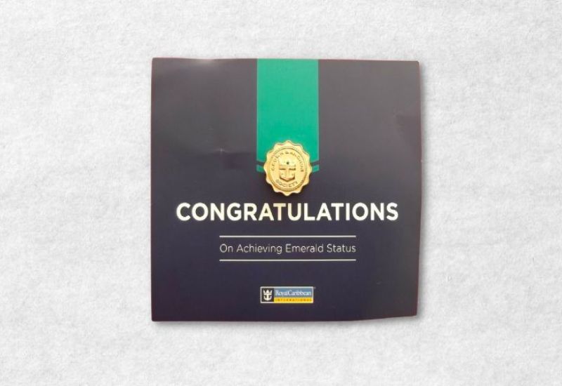 Lapel Pin for achieving Royal Caribbean Emerald Status