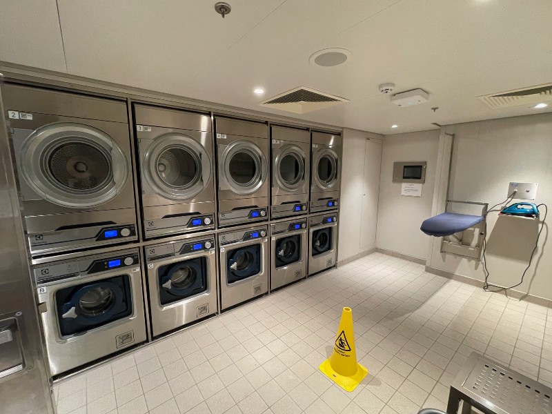 Laundry-room inside a cruise ship