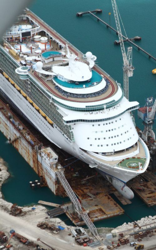 Liberty of the Seas being constructed