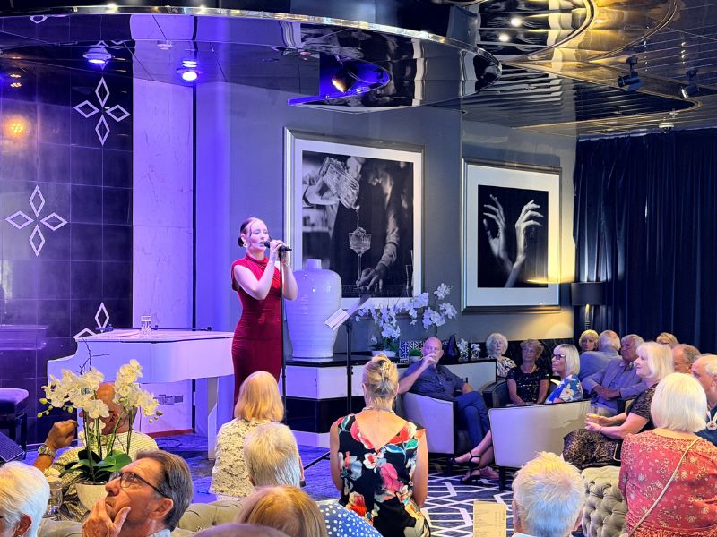 Lounge singing performance on Ambassador ship