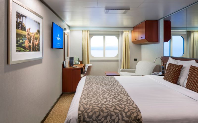 Nieuw Amsterdam Obstructed Ocean View Stateroom