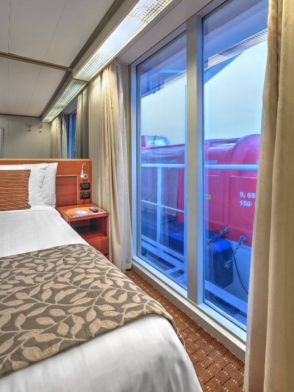 Nieuw Amsterdam Ocean View staterooms obstructed view