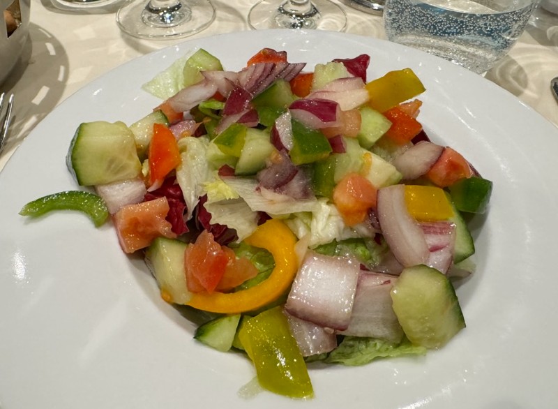 MSC Cruises vegan food - salad