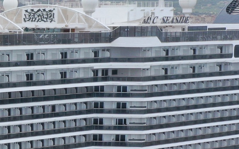 Larger balconies on MSC Seaside