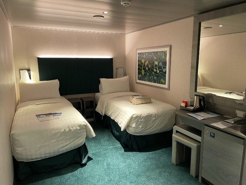 Inside Stateroom on MSC cruise ship