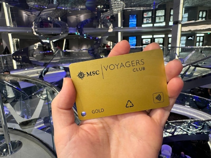 MSC voyagers club gold card