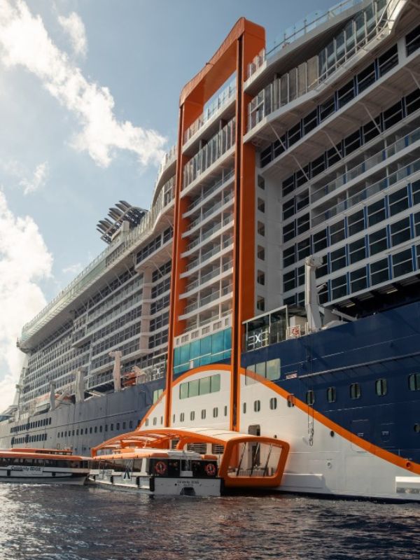 Tender boat on Celebrity Cruises ship