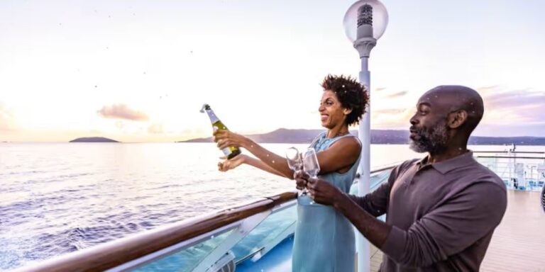 Marella Cruises couple celebrating