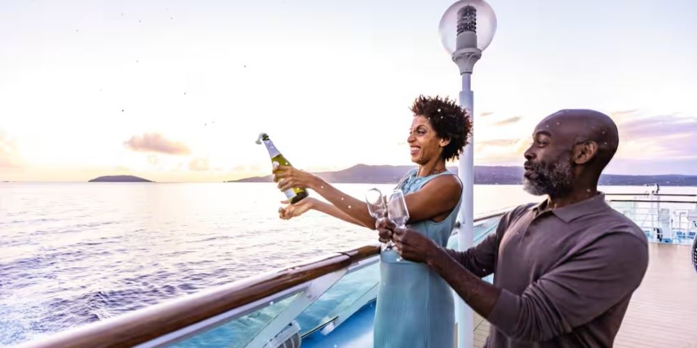 Marella Cruises couple celebrating