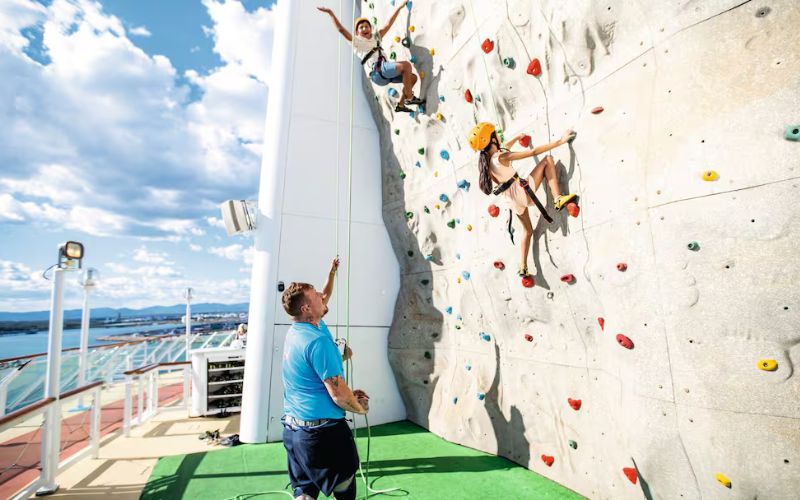 Marella Discovery 2 climbing wall