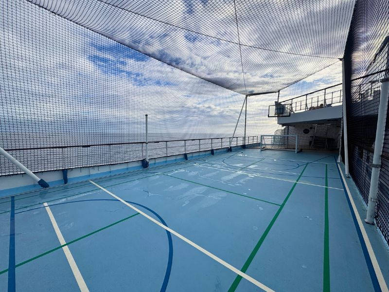 football pitch on Marella cruise ship