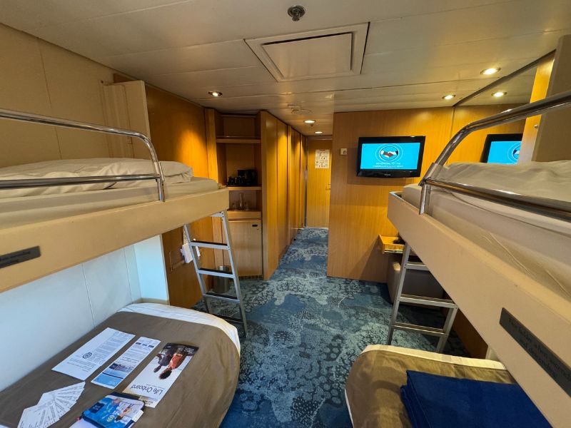 inside cabin for four on Marella Explorer