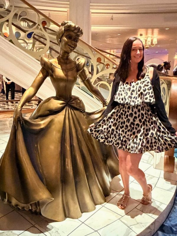 Me with Cinderella onboard Disney Wish