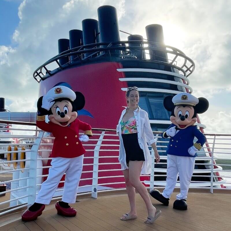 Cruise Mummy with Mickey and Minnie on the Disney Wish