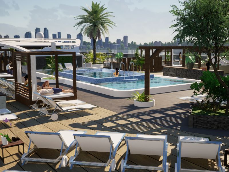 Meyer Werft Vision Pool Deck Area