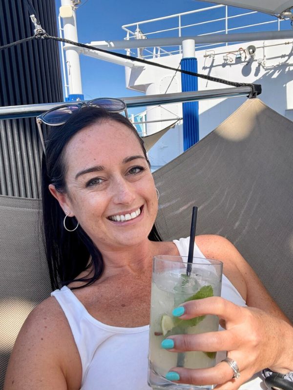 Me in a hammock on a Princess cruise