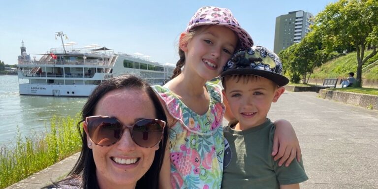 My family with A-Rosa river cruise ship