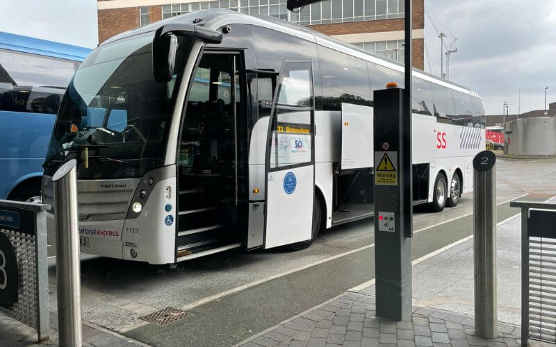 National Express coach at Southampton coach station