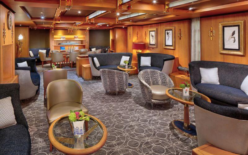 Neptune Lounge on Holland America Line cruise ship