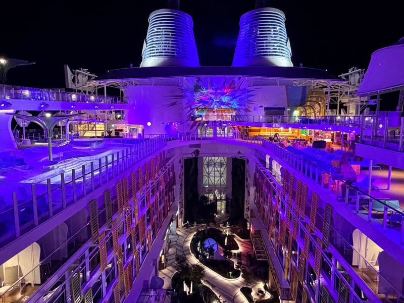 Night view of Central Park on Legend of the Seas