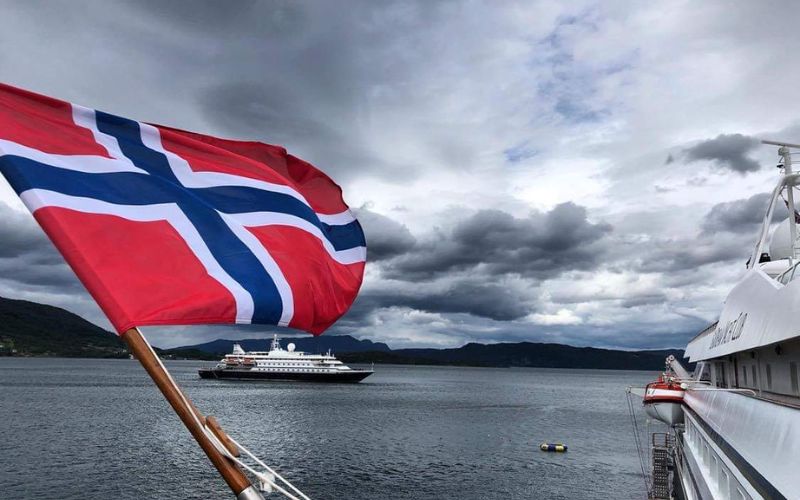 Norway flag on SeaDream