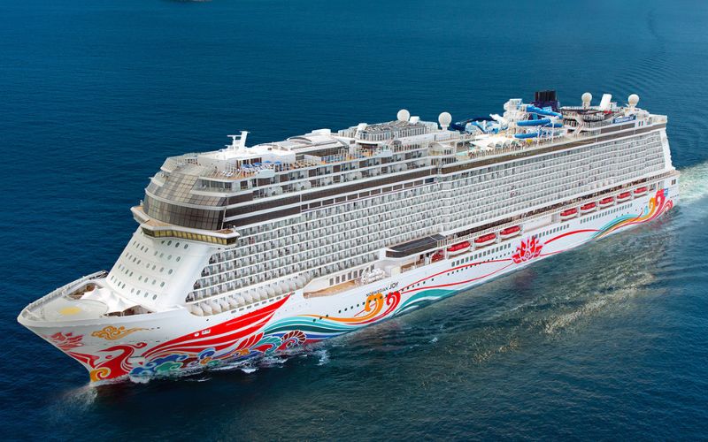 Norwegian Joy sailing in the ocean