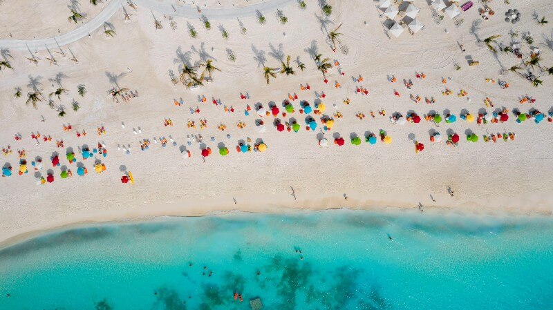 One of the beaches on Ocean Cay