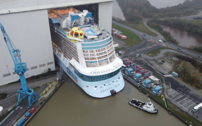 Odyssey of the Seas to be floated for the first time