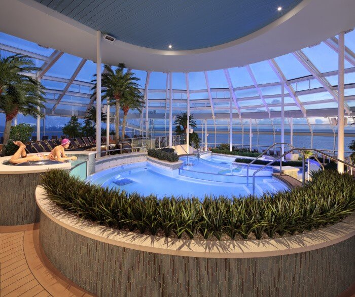 The adult-only solarium on Odyssey of the Seas