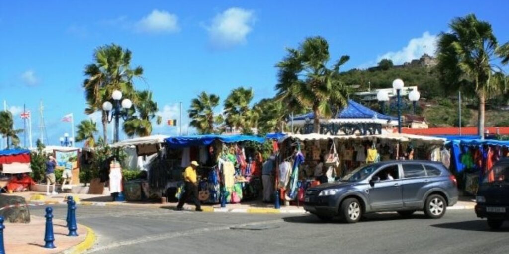 Open air market in St. Maarten