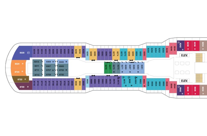 Ovation of the Seas deck plan