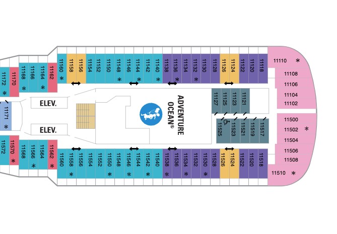 Ovation of the Seas Deck 11 plan