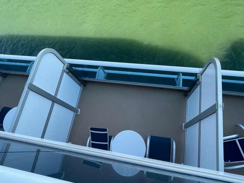 overlooked balcony on deck 9