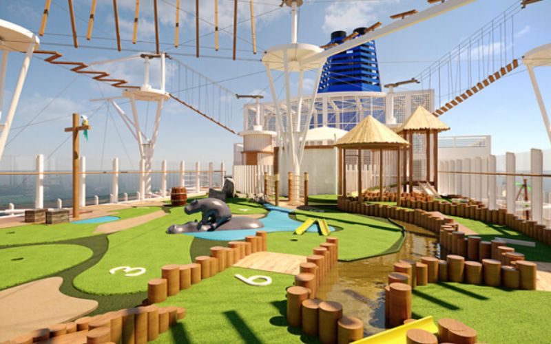 What the mini golf looks like