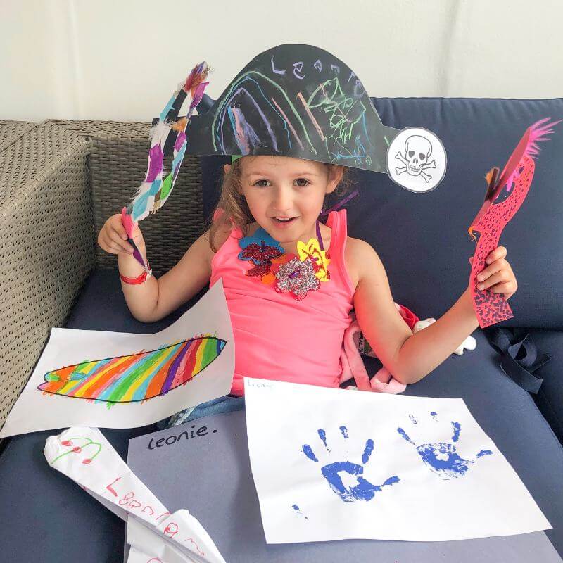 arts and crafts in P&O Cruises kids' clubs