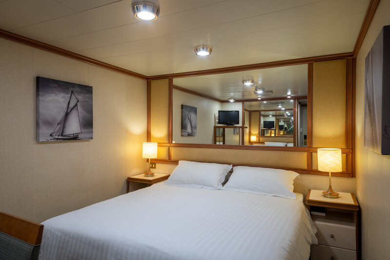 Azura inside cabin