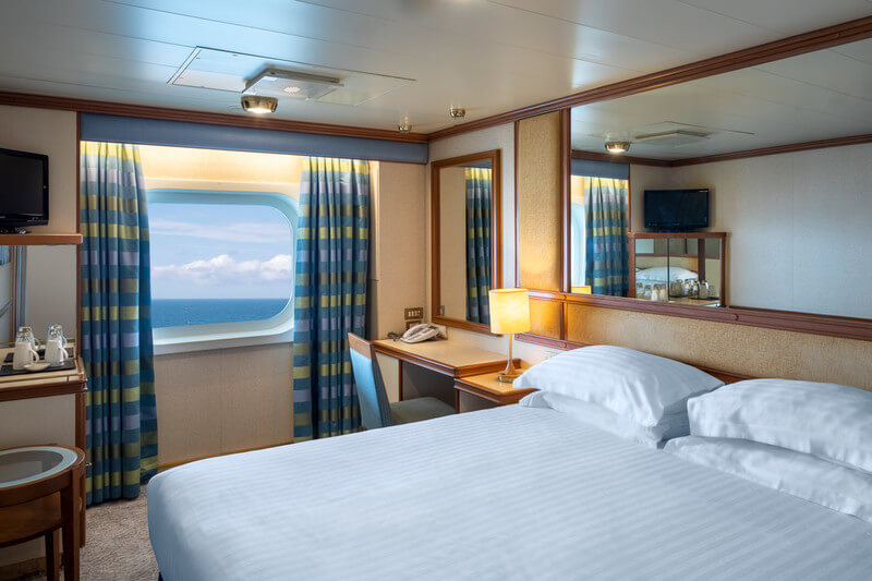 Outside cabin on Azura