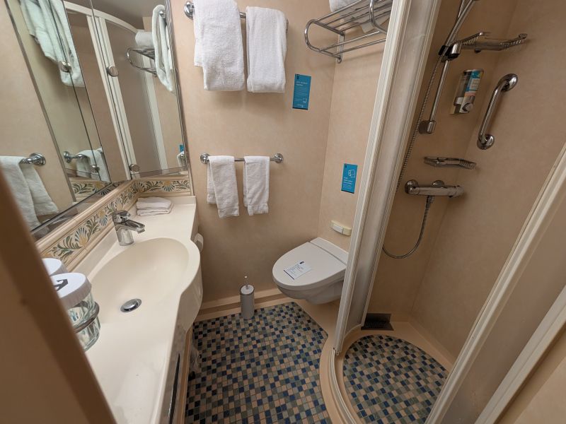 Inside Cabin bathroom on Independence of the Seas