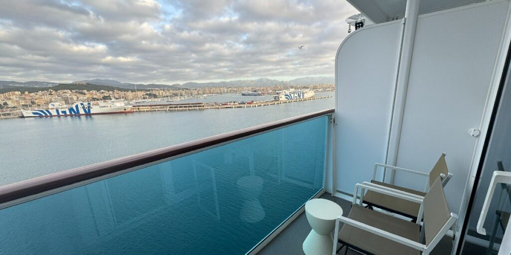 View of Palma from a cruise balcony