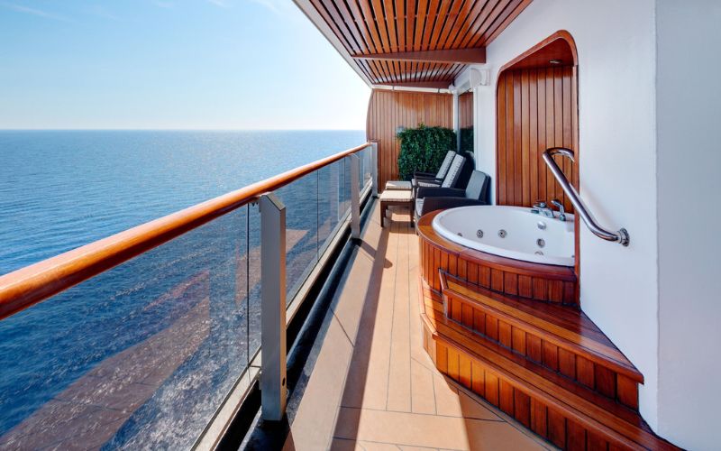 Pinnacle Suite Balcony on MS Westerdam