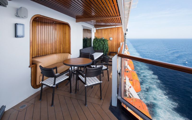 Pinnacle Suite Balcony on MS Westerdam