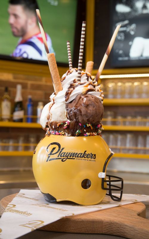 Dessert served by Playmakers Sports Bar & Arcade