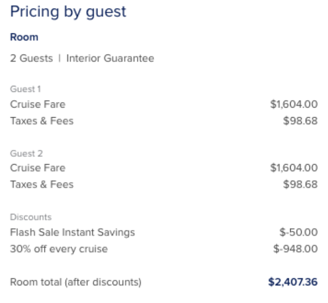 Port fees pricing by guest