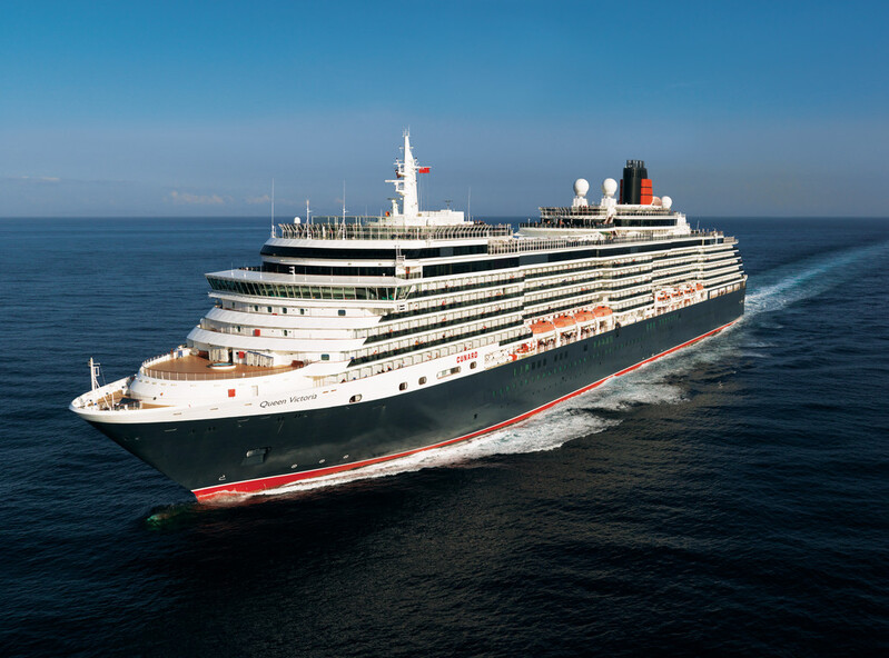 Cunard Queen Victoria cruise ship at sea