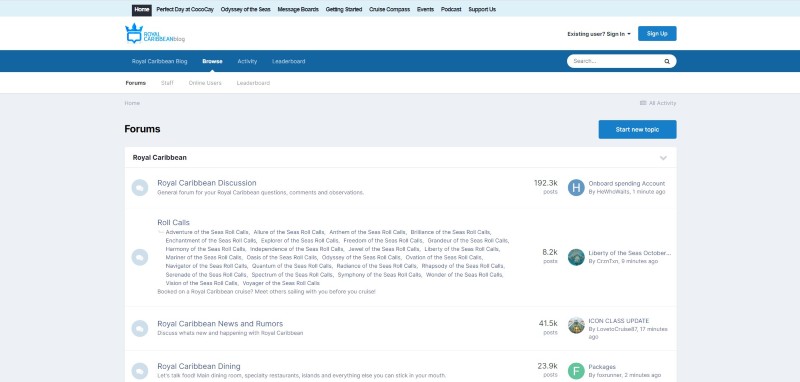 Royal Caribbean Blog Forum
