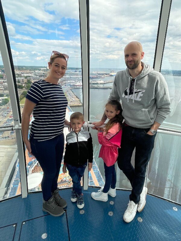 My family in the North Star ride on Anthem of the Seas