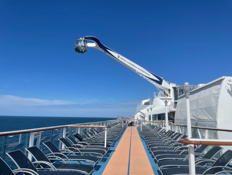 open deck on Anthem of the Seas